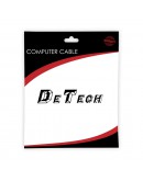 Кабел DeTech LAN - LAN , CAT 5 24AWG, 3m -18015