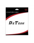 Кабел DeTech, Type-C, Thumderbolt-3 – DP, 1.8m, 4K, 60Hz, Черен - 18397