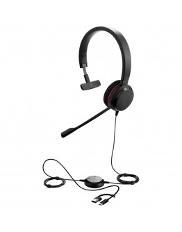 JABRA Evolve 20, Mono MS, USB C/A adapter