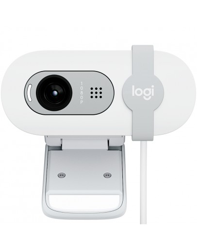LOGITECH Brio 100 Full HD Webcam - OFF-WHITE - USB