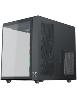 Aqua M Lite (BK, MATX, U3x1 & U2x1, Front & Left