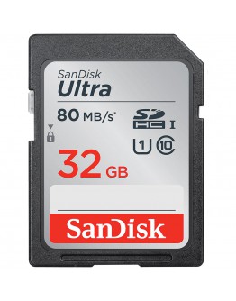 SANDISK Ultra 32GB SDHC Memory Card 120MB/s