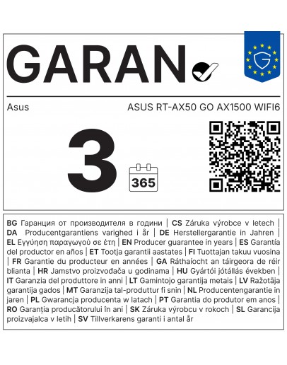 ASUS RT-AX50 GO AX1500 WIFI6