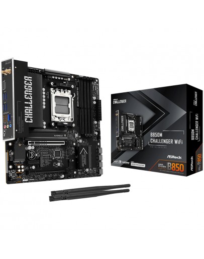 ASROCK MB B850M Challenger WiFi, AM5, 4x DDR5,