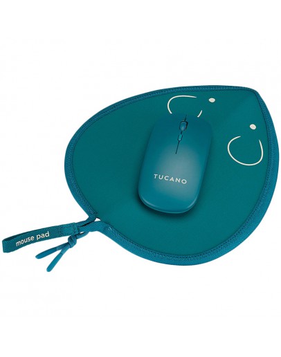 TOPO MOUSE PAD + WIRELESS MOUSE BLUE PE.
