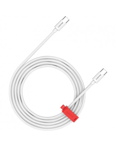 CANYON cable CC60AB C-C 60W Braided 1.2m White