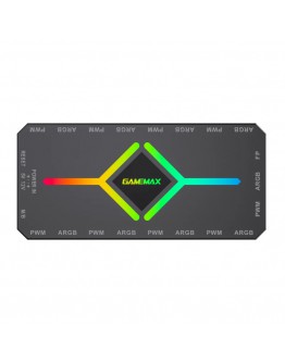 Gamemax разклонител за вентилатори Fan Hub - V4.0 PWM ARGB Hub + Controller Black
