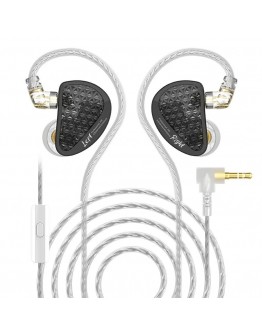 KZ професионални слушалки Hi-Fi In-Ear-Monitors - AS16 PRO - Mic, Black