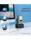 Orico докинг станция Storage - HDD/SSD Dock - 2 BAY 2.5/3.5 USB-C/USB-A - 6829C3-V1