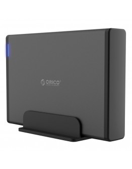 Orico кутия за диск Storage - Case - 3.5 inch Vertical, USB3.0, Power adapter, UASP, black - 7688U3-BK