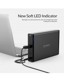 Orico кутия за диск Storage - Case - 3.5 inch Vertical, USB3.0, Power adapter, UASP, black - 7688U3-BK