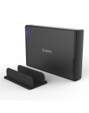 Orico кутия за диск Storage - Case - 3.5 inch Vertical, USB3.0, Power adapter, UASP, black - 7688U3-BK