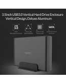 Orico кутия за диск Storage - Case - 3.5 inch Vertical, USB3.0, Power adapter, UASP, black - 7688U3-BK
