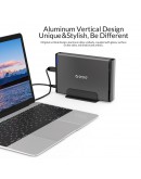 Orico кутия за диск Storage - Case - 3.5 inch Vertical, USB3.0, Power adapter, UASP, black - 7688U3-BK
