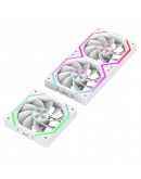 Gamemax Комплект вентилатори Fan Pack 3-in-1 3x120mm - FN12A-N2 WL-RW - Reverse, Daisy-Chain, A-RGB, White