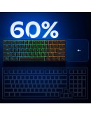 MCHOSE геймърска механична клавиатура Gaming Mechanical Keyboard Ace 60 Pro - 8K, KTEK Magnetic Switch [Linear] (English US), Black