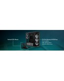 Arctic кутия Case E-ATX - Xtender VG (Black) - PCIe Gen 4 riser included, 5 A-RGB Fans included