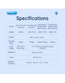 Orico външна кутия за диск Storage - Case - M.2 NVMe Dual-Bay - USB-C 10Gbps, Aluminium - AM2C3-2N-GY