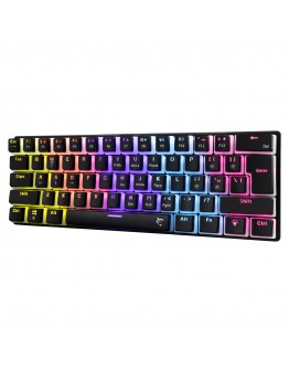 White Shark геймърска механична клавиатура Gaming Mechanical Keyboard ASHIKO 2 - Blue Switches (English US), Black