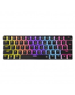 White Shark геймърска механична клавиатура Gaming Mechanical Keyboard ASHIKO 2 - Red Switches (English US), Black