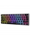 White Shark геймърска механична клавиатура Gaming Mechanical Keyboard ASHIKO 2 - Red Switches (English US), Black