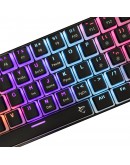 White Shark геймърска механична клавиатура Gaming Mechanical Keyboard ASHIKO 2 - Red Switches (English US), Black