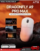ATK професионална геймърска мишка Wireless Gaming Mouse A9 Pro Max 2.0 Tri-mode Nearlink - 8K, White