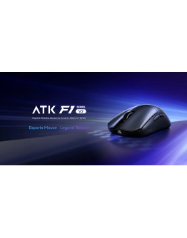 ATK професионална геймърска мишка Wireless Gaming Mouse F1 Ultimate 2.0 - 8K, White
