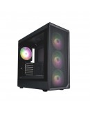 1stPlayer кутия Case ATX - AU8 Black - 4 x 140 mm A-RGB fans included, USB-C