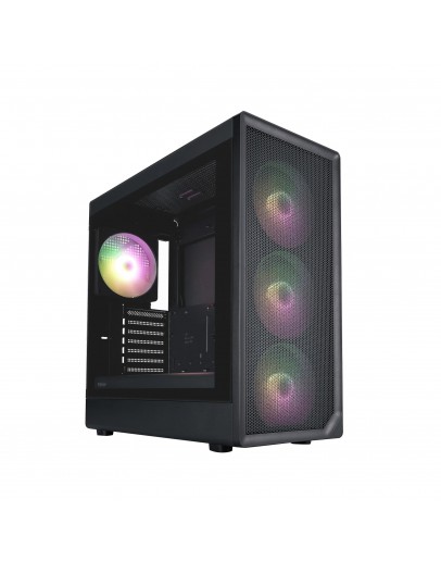 1stPlayer кутия Case ATX - AU8 Black - 4 x 140 mm A-RGB fans included, USB-C