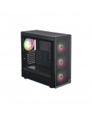 1stPlayer кутия Case ATX - AU8 Black - 4 x 140 mm A-RGB fans included, USB-C