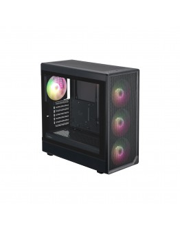 1stPlayer кутия Case ATX - AU8 Black - 4 x 140 mm A-RGB fans included, USB-C