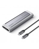 Orico външна кутия за диск Storage - Case - M.2 NVMe M-key 10 Gbps, Silicone Protective Case - AXM2-G2-GY-BP