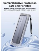 Orico външна кутия за диск Storage - Case - M.2 NVMe/SATA M/B key - USB3.1 Type-C, Silicone Protective Case, 10Gbps - AXM2S-G2-GY-BP