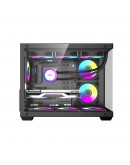 Darkflash кутия Case mATX - B275 PRO Black - 6 x 120 mm Infinity Mirror A-RGB