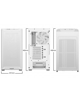 be quiet! кутия Case ATX - Pure Base 501 Airflow Window White
