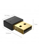 Orico блутут адаптер Bluetooth 5.0 USB adapter, black - BTA-508-BK