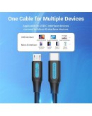Vention Кабел USB 2.0 C M / Micro-B USB M 0.5m - COVBD