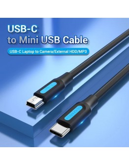 Vention Кабел USB 2.0 C M / Mini USB 5pin 0.5m - COWBD
