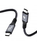 VCom кабел Cable Thunderbolt 5 / USB4 - USB-C 80Gbps PD240W 0.3m Black - CU584M-0.3m