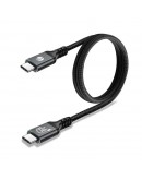 VCom кабел Cable Thunderbolt 5 / USB4 - USB-C 80Gbps PD240W 0.6m Black - CU584M-0.6m