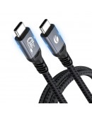 VCom кабел Cable Thunderbolt 5 / USB4 - USB-C 80Gbps PD240W 1m Black - CU584M-1m