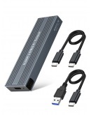 VCom външна кутия за диск Storage Case - M.2 NVMe/SATA/NGFF M/B key - 10Gbps USB3.1 Type-C/A - CU850SN