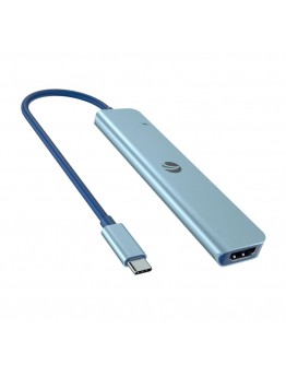 VCom докинг станция Docking Station Type-C 7-in-1 - CUE18 - PD3.0 100W, HDMI, USB3.0 x 1, USB2.0 x 2, SD, TF