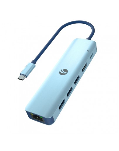 VCom докинг станция Docking Station Type-C 6-in-1 - CUE55 - PD3.0 100W, LAN 1000Mbps, HDMI, USB3.0 x 3