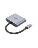Unitek докинг станция Docking Station Type-C 4-in-1 - uHUB Q4+ Lite D1049A - USB-C PD100W x 1, HDMI x 1, VGA, USB2.0 x 1