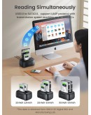 Orico докинг станция Storage - HDD/SSD Dock - 2 BAY Offline Clone 2.5/3.5 USB-C/USB-A - DD28C3-C