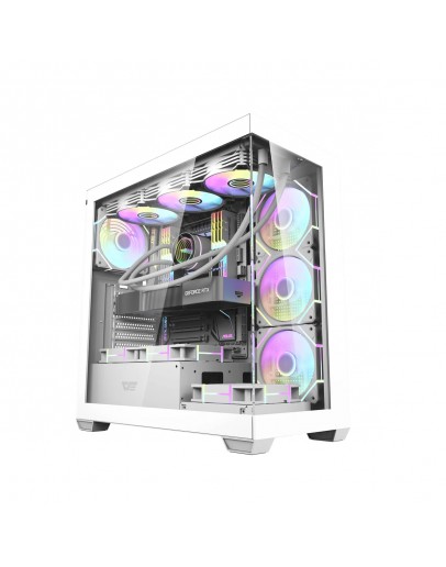 Darkflash кутия Case ATX - DS900 White - USB-C