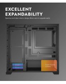 Darkflash кутия Case mATX - DS900M White - 6 x 120 mm Infinity Mirror A-RGB