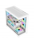 Darkflash кутия Case mATX - DS900M White - 6 x 120 mm Infinity Mirror A-RGB